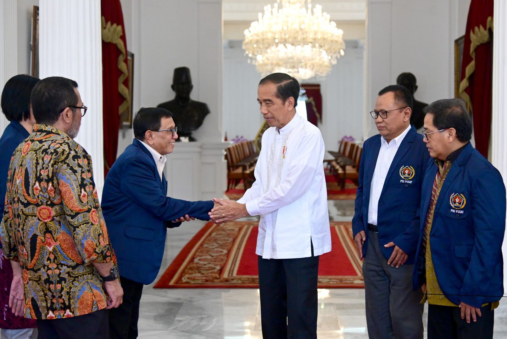 Pengurus PWI Pusat Sambangi Presiden di Istana Merdeka