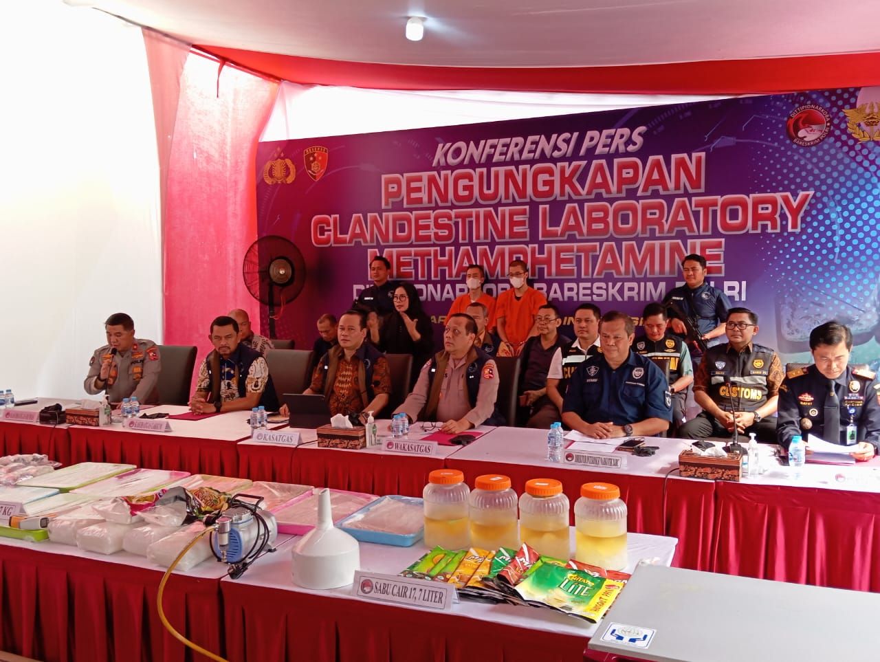 Pabrik Sabu Jaringan Internasional di Tangerang Digrebek Polisi